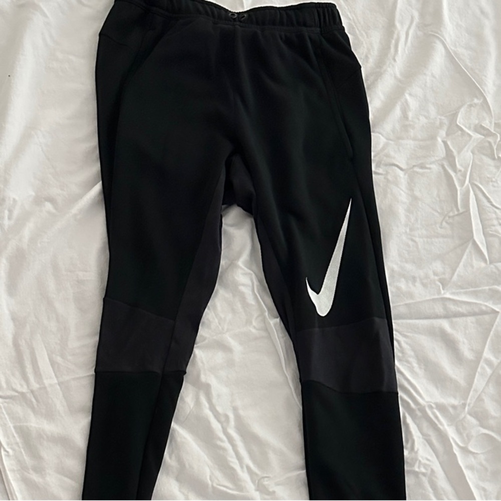 Nike Kids Black and White Sweatpants